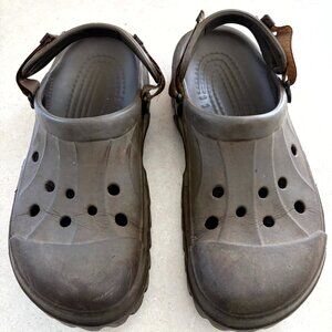 All-terrain Crocs With Adjustable Straps Men’s 10 Women’s 12 Brown
